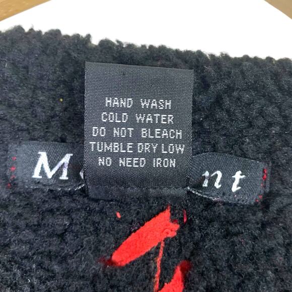 Merchant Sueded Polyester Women's Medium Red Jacket Black Sherpa Lined - Picture 10 of 11